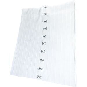 White Forever 21 Medium Pull On Mini skirt Decorative Front Metal Clasps Detail